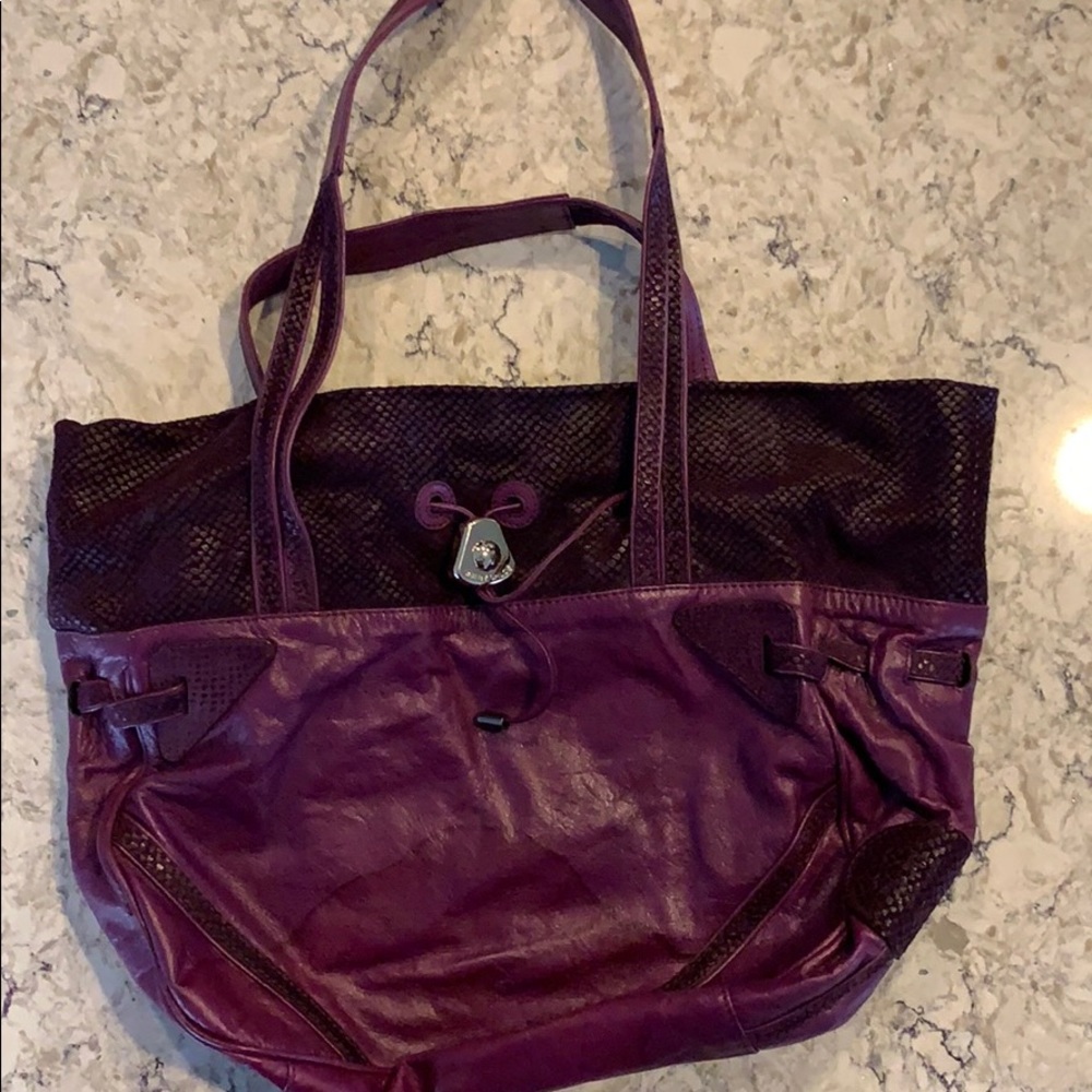 RARE Purple Snake skin embossed See By Chloe purse